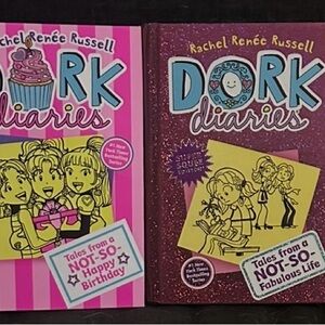 Dork Diaries Book Bundle set of 4 books by Rachel Renée Russell